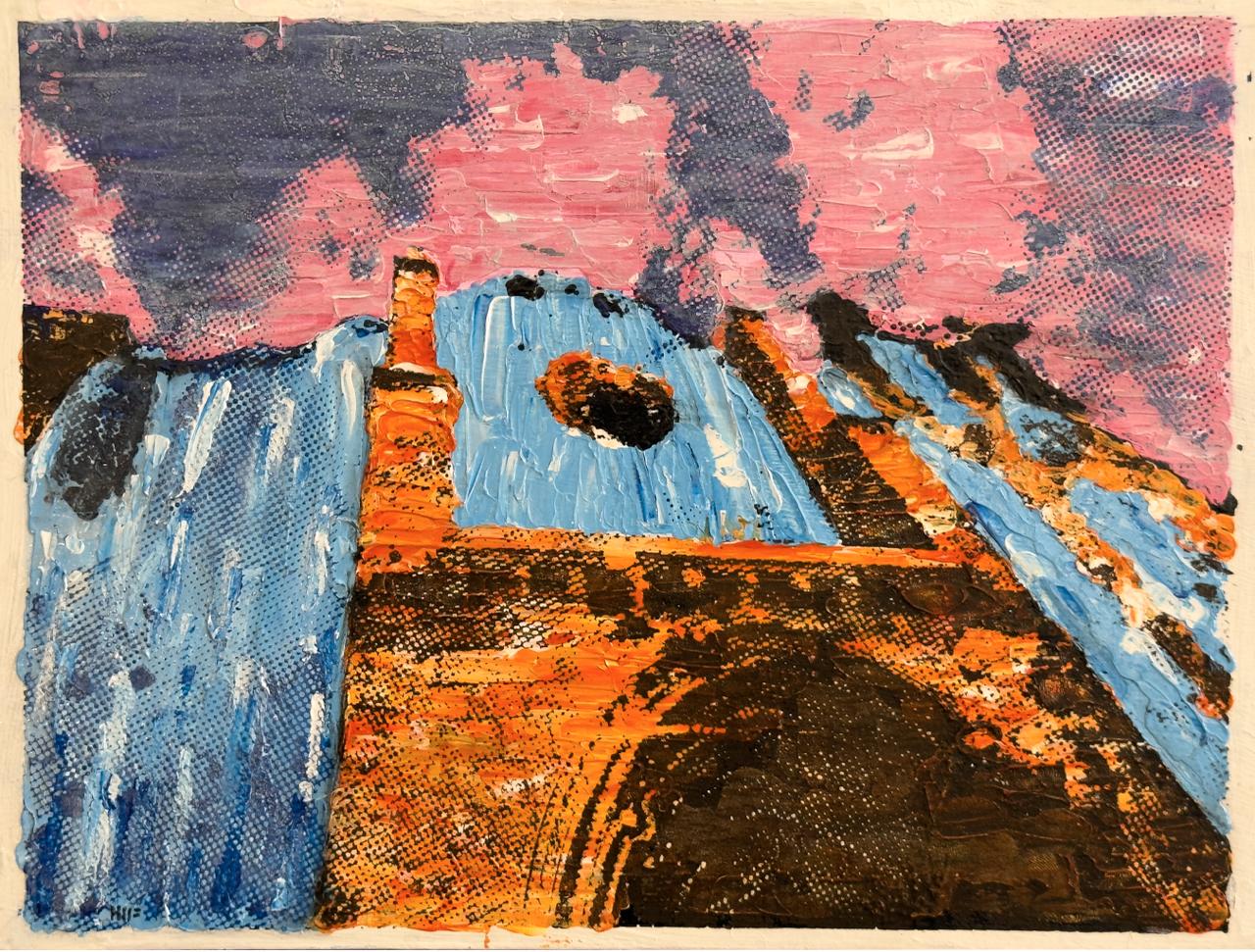 "Se #1" (Cathedral #1) Acrylic painting by Mark Fraiser